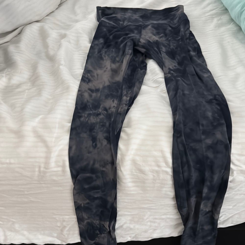 Lululemon Tie-Dye navy and Gray Leggings